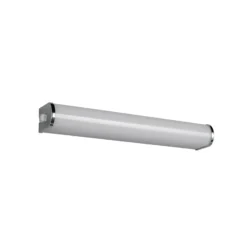 Aplique de pared LED Giacomo, 41 cm de ancho, cromado, metal, IP44