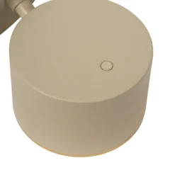 Aplique de pared LED Gian, color topo, ancho 11 cm, metal