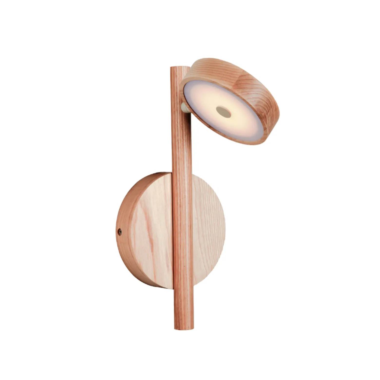 Aplique de pared LED GOOD & MOJO Okinawa, color natural, con enchufe, de madera