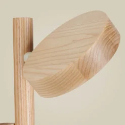 Aplique de pared LED GOOD & MOJO Okinawa, color natural, con enchufe, de madera