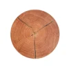 Aplique de pared LED Havana S, madera de frente/metal, Ø 19 cm