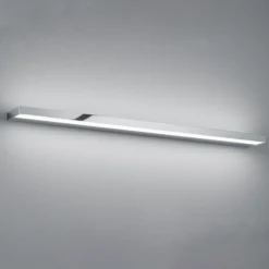 Aplique de pared LED Helestra Slat, cromo, 90 cm