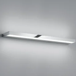 Aplique de pared LED Helestra Slat, cromo, 60 cm