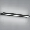 Aplique de pared LED Helestra Slat, negro mate 60 cm