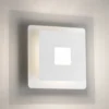Aplique de pared LED Hennes, ancho 18 cm, blanco