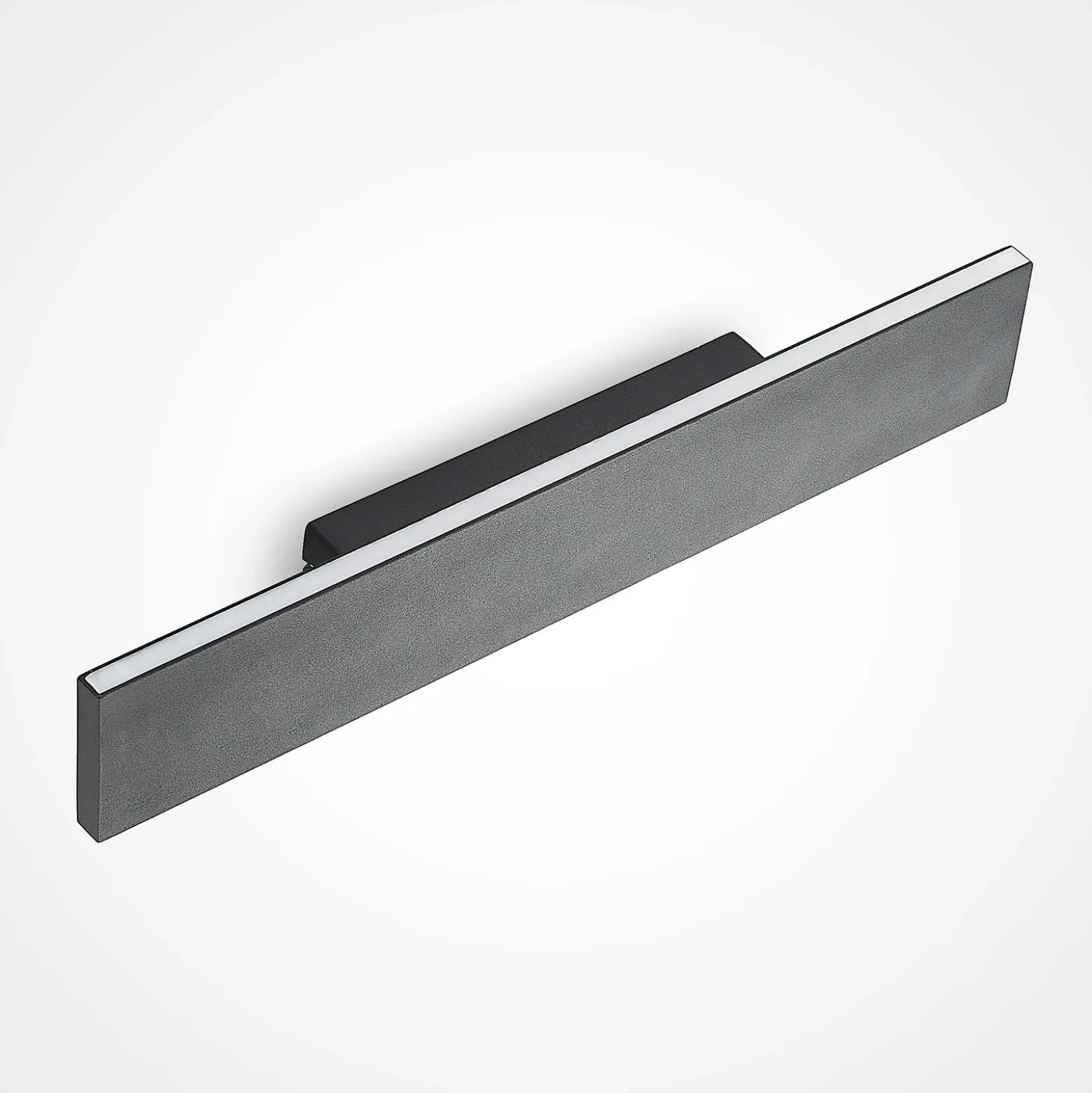 Aplique de pared LED Ignazia de Lindby, 47cm, negro, metal, arriba/abajo