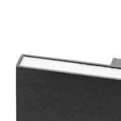 Aplique de pared LED Ignazia de Lindby, 28 cm, negro, metal, arriba/abajo
