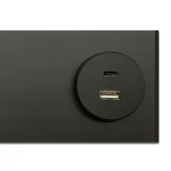 Aplique de pared LED Intero-Line, negro, 120 cm, aluminio, CCT arriba/abajo
