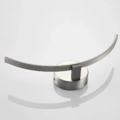 Aplique de pared LED Iven de Lindby, ancho 34 cm, níquel, 3.000 K