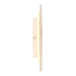 Aplique de pared LED Jillian, blanco mate, Ø 30 cm, piedra
