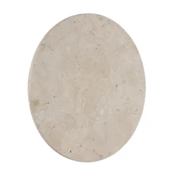 Aplique de pared LED Jillian, blanco mate, Ø 30 cm, piedra