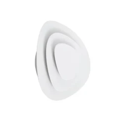 Aplique de pared LED Lindby Delar, blanca, 25 x 25 cm, atenuable