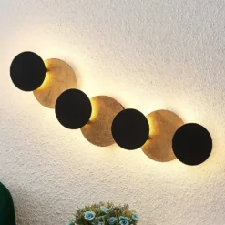 Aplique de pared LED Lindby Grazyna, 72 cm, 7 luces, regulable