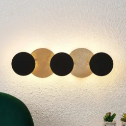Aplique de pared LED Lindby Grazyna, 52 cm, 5 luces, regulable