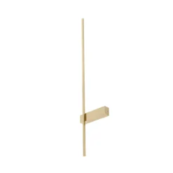 Aplique de pared LED Lindby Natsumi, latón, aluminio, 90 cm