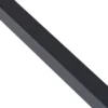 Aplique de pared LED Lindby Natsumi, negro, aluminio, 90 cm