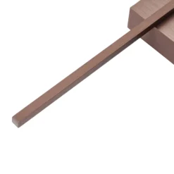 Aplique de pared LED Lindby Natsumi, marrón, aluminio, 90 cm