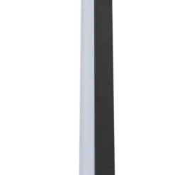 Aplique de pared LED Lindby Natsumi, negro, aluminio, 90 cm