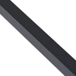 Aplique de pared LED Lindby Natsumi, negro, aluminio, 90 cm