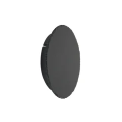 Aplique de pared LED Lindby Peetu, Ø 25 cm, pizarra, atenuable