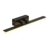 Aplique de pared LED Lisana de Lucande, horizontal, 46 cm, IP44