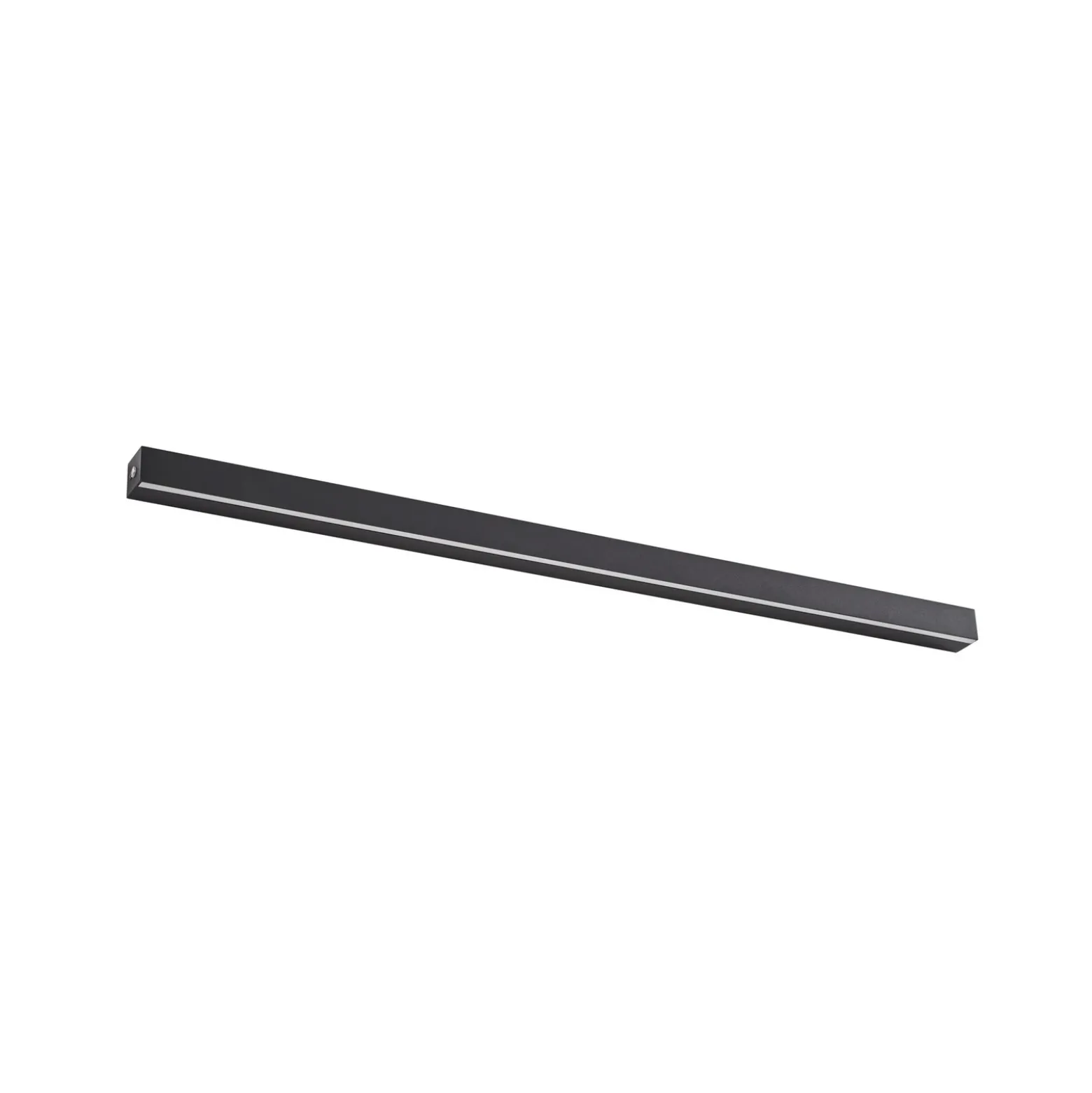 Aplique de pared LED Lucande Kinsley, 90 cm, negro, atenuable, CCT