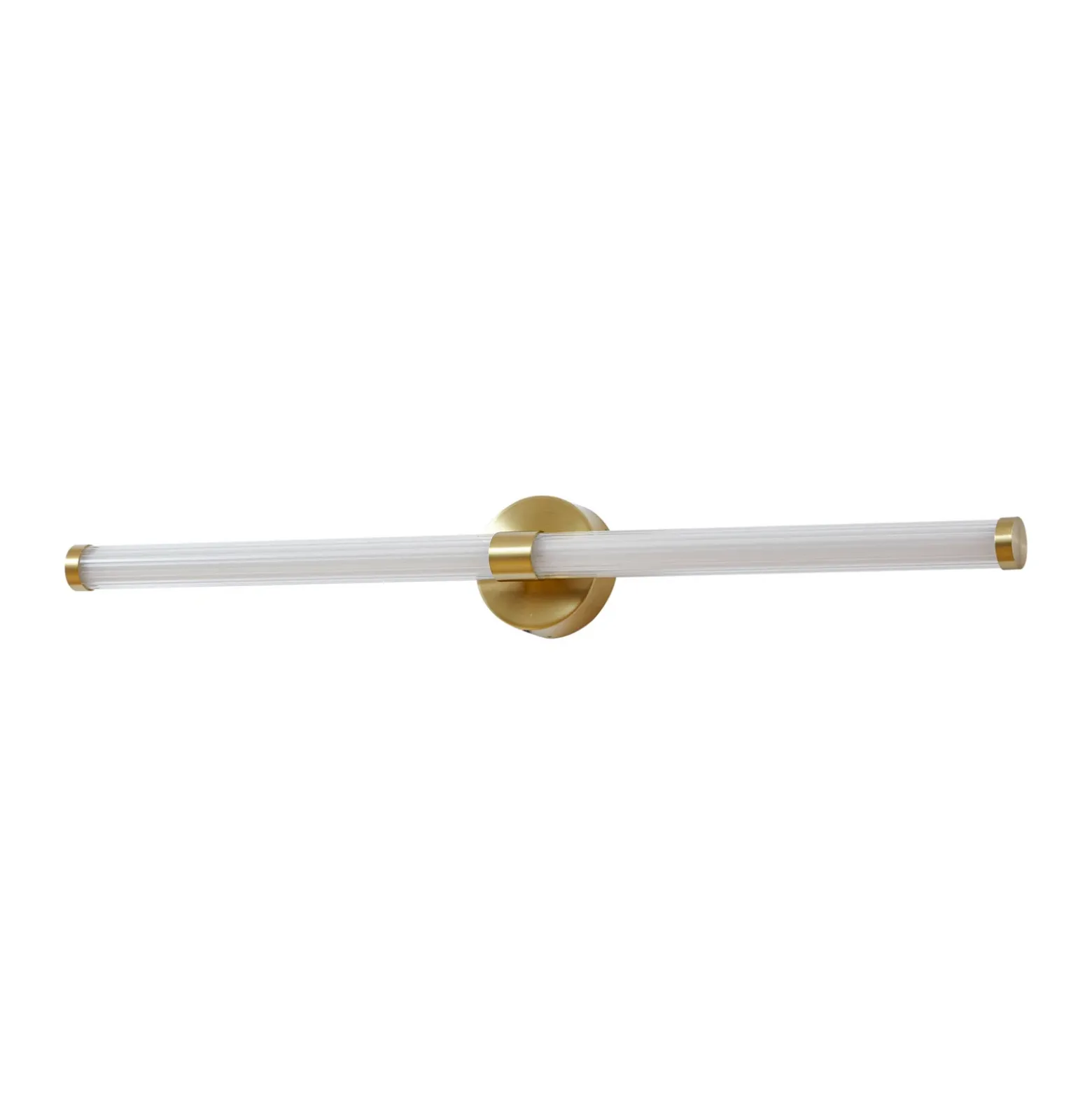 Aplique de pared LED Lucande Melisa, dorado, 90 cm, CCT, IP44