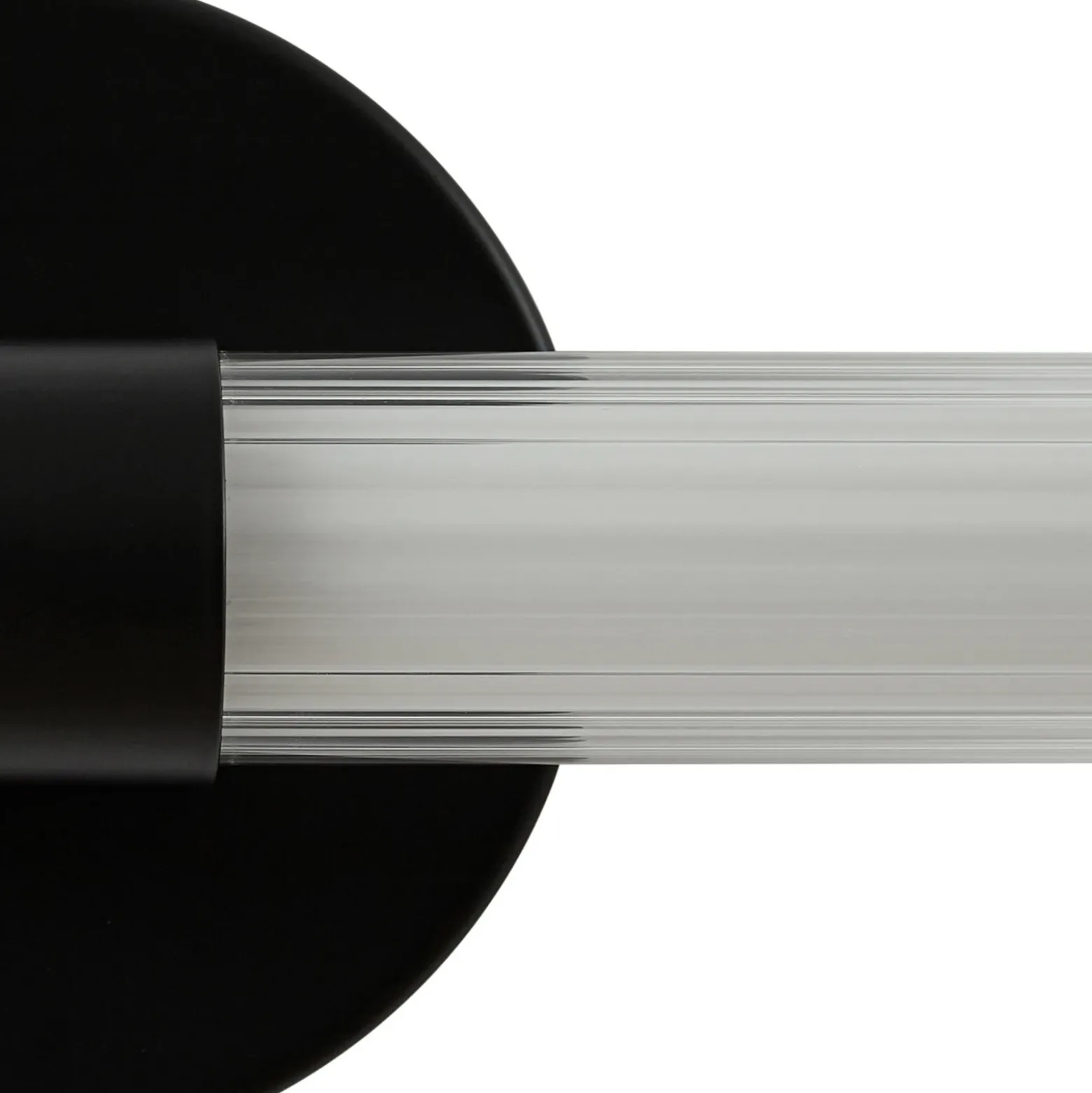 Aplique de pared LED Lucande Melisa, negro, 90 cm, CCT, IP44