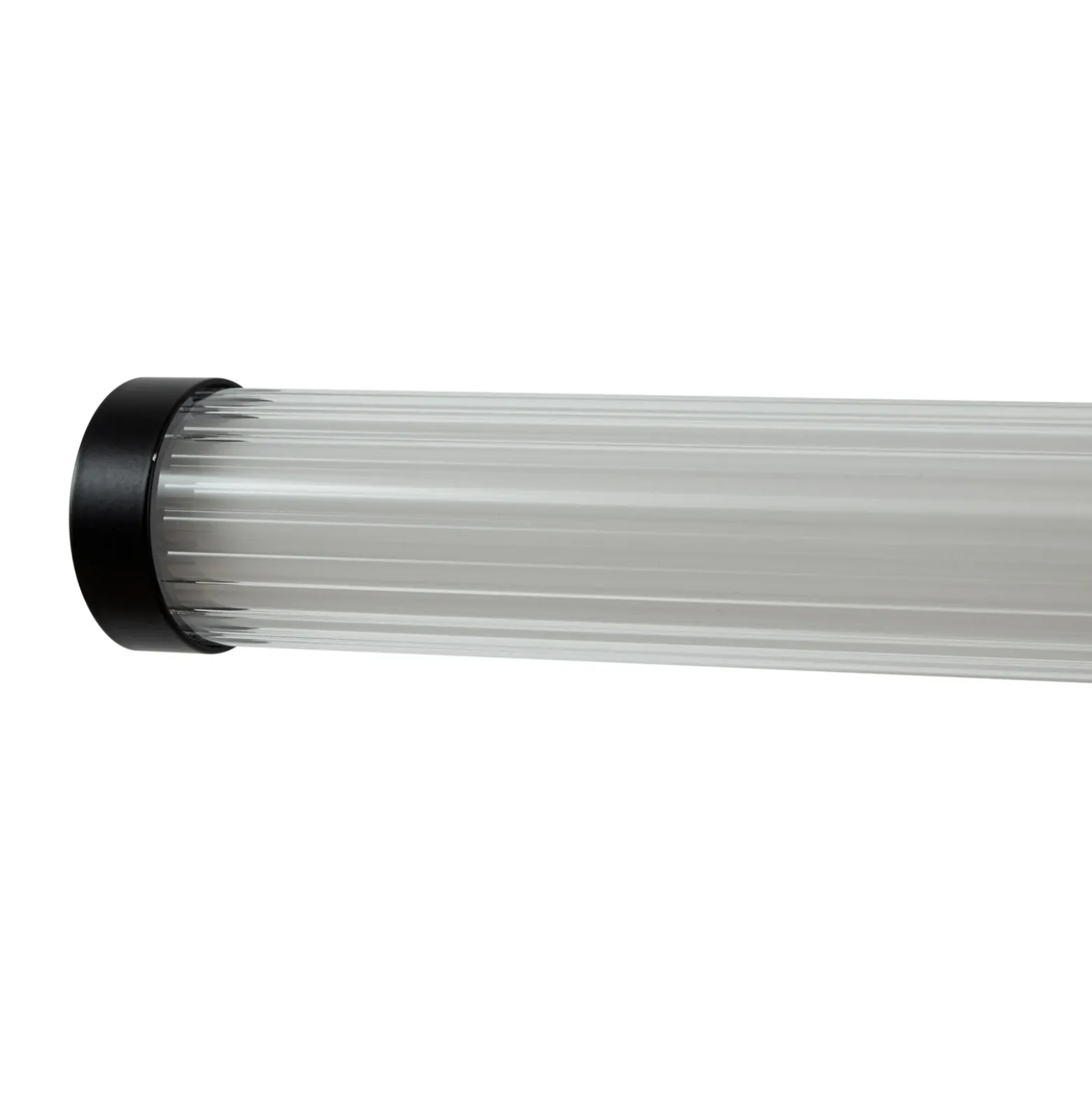 Aplique de pared LED Lucande Melisa, negro, 90 cm, CCT, IP44