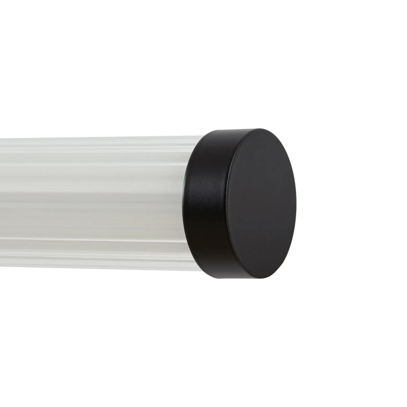 Aplique de pared LED Lucande Melisa, negro, 90 cm, CCT, IP44