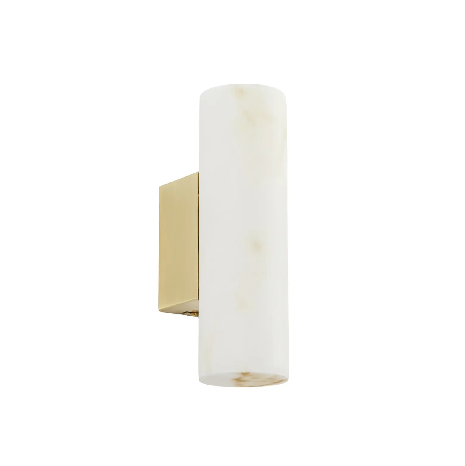 Aplique de pared LED Lucande Tavira, alabastro, luz hacia arriba/hacia abajo