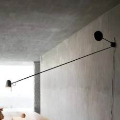 Aplique de pared LED Luceplan Counterbalance negro