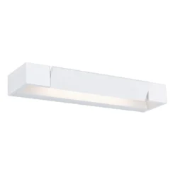 Aplique de pared LED Lucille de Paulmann, blanco, 40 cm, atenuable, IP44