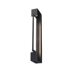 Aplique de pared LED Lucille de Paulmann, negro, 40 cm, IP44, atenuable