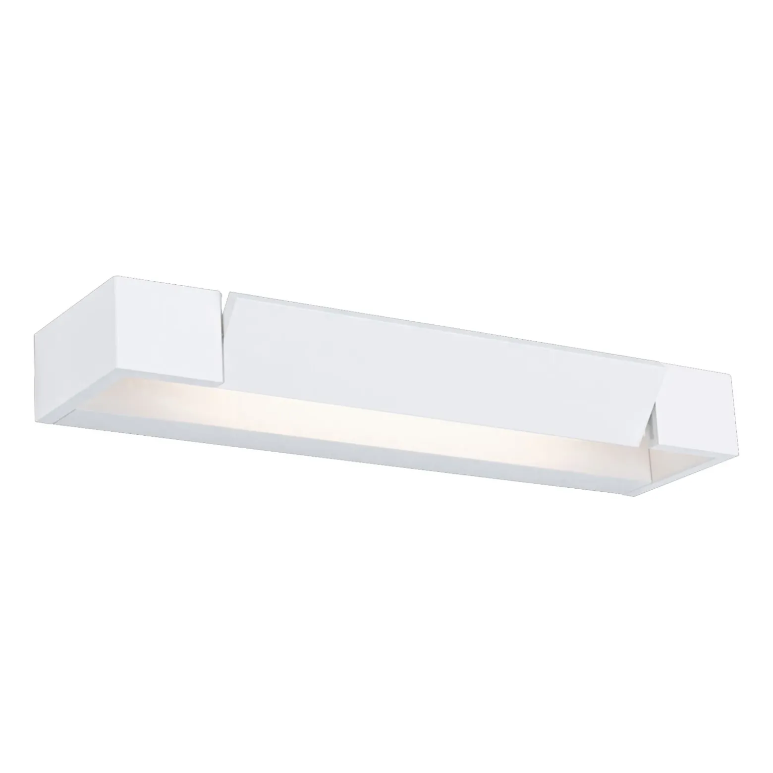 Aplique de pared LED Lucille de Paulmann, blanco, 40 cm, atenuable, IP44