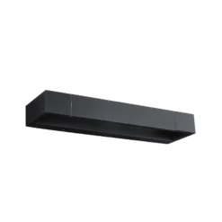 Aplique de pared LED Lucille de Paulmann, negro, 40 cm, IP44, atenuable