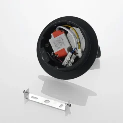 Aplique de pared LED Magya, negro, 2 luces, redondo, de Lucande