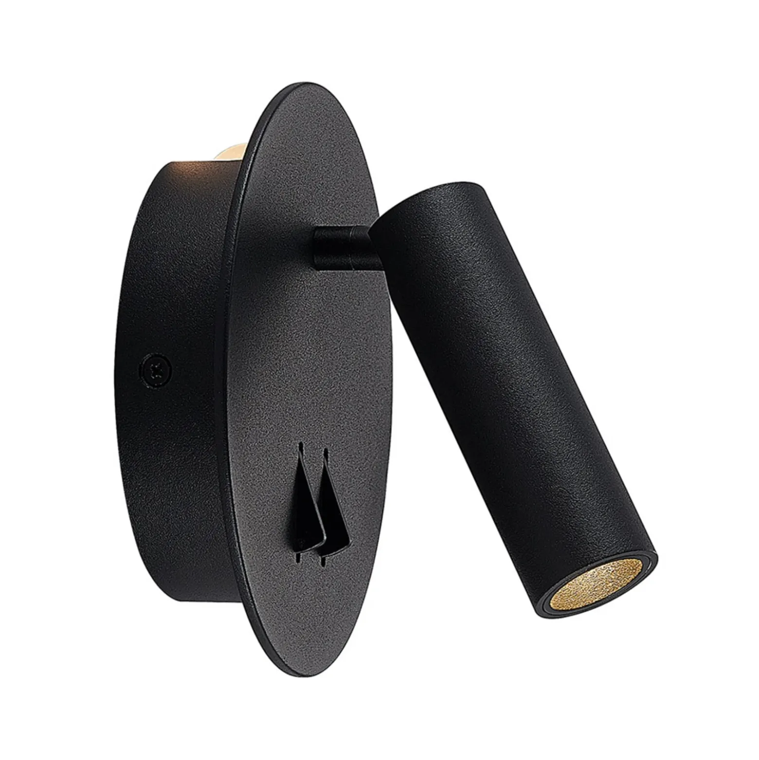 Aplique de pared LED Magya, negro, 2 luces, redondo, de Lucande