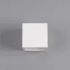 Aplique de pared LED Marita de escayola en forma de cubo