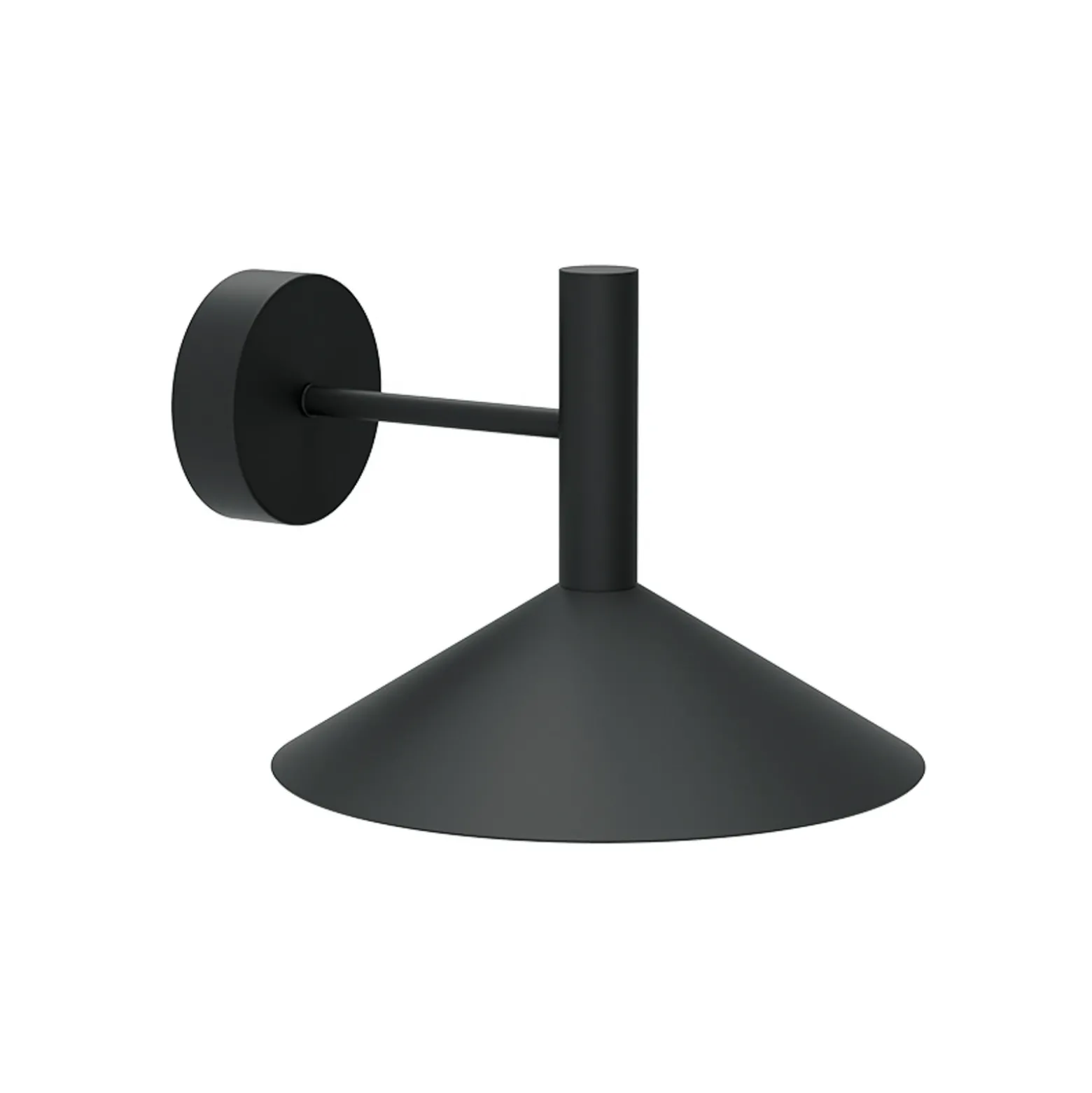 Aplique de pared LED Marsi, negra, Ø 25 cm, metal
