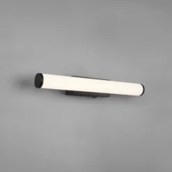 Aplique de pared LED Mattimo, ancho 40 cm, negro, interruptor