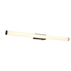 Aplique de pared LED Mattimo, ancho 80 cm, negro, interruptor