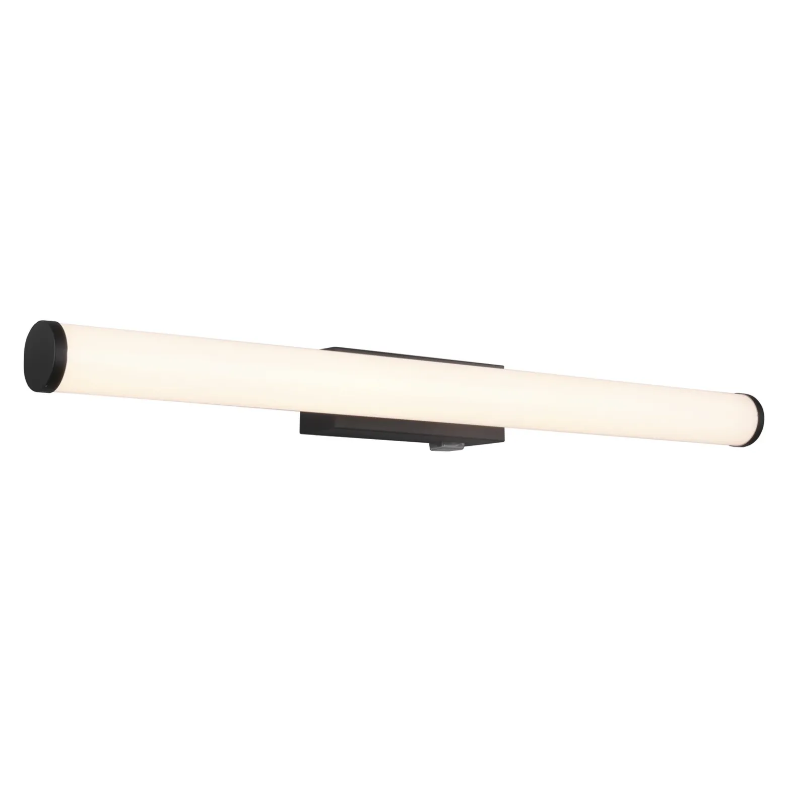 Aplique de pared LED Mattimo, ancho 60 cm, negro, interruptor