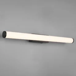 Aplique de pared LED Mattimo, ancho 60 cm, negro, interruptor