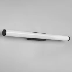 Aplique de pared LED Mattimo, ancho 60 cm, negro, interruptor