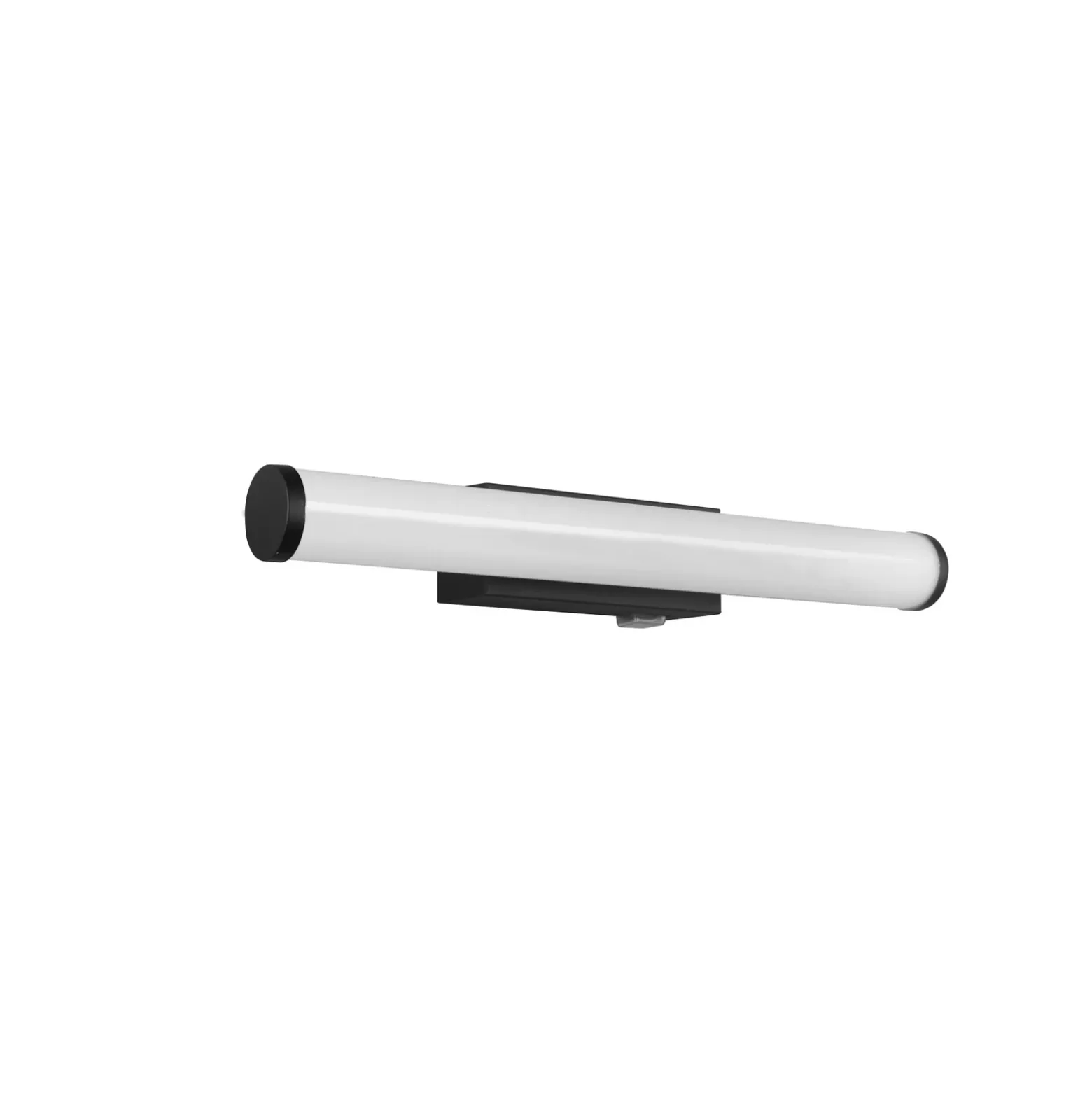 Aplique de pared LED Mattimo, ancho 40 cm, negro, interruptor