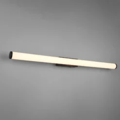 Aplique de pared LED Mattimo, ancho 80 cm, negro, interruptor