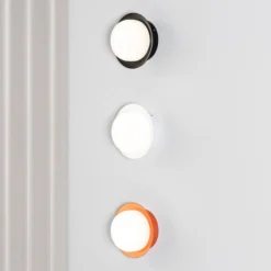 Aplique de pared LED May IP44, blanco