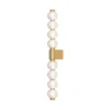 Aplique de pared LED Maytoni Amulet, lineal, 76 cm, transparente / dorado