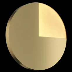 Aplique de pared LED Maytoni Jupiter, dorado, Ø 38,1cm